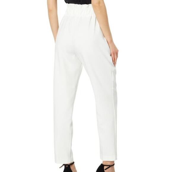 Vince Camuto Belted Tailored pants new ivory - 6 - Picture 2 of 12
